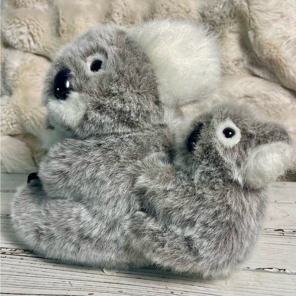CLEAN Vintage 1994 Kiwi Koala with 2‎ Babies 10" GANZ Plush Stuffed Animal - Picture 6 of 15